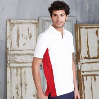 Flags short sleeve bi-colour polo shirt Thumbnail