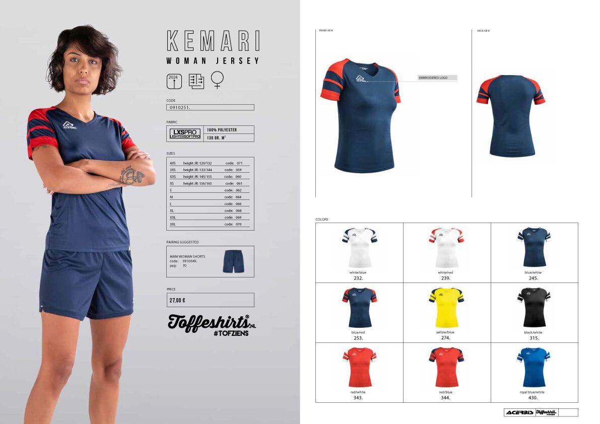 Acerbis Sport voetbal SV Almelo La Premiere Almelo CVV Oranje Nassau Almelo Heracles Almelo ASV Aadorp Acerbis Sport voetbal volleybal rugby handbal bastketball Toffeshirts Kleding Bedrukken Borduren