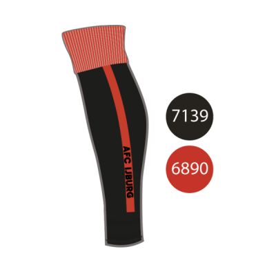 AFC IJburg sleeves - zwart/rood Thumbnail