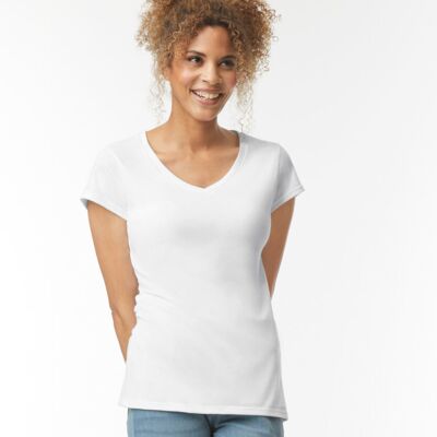Softstyle® women's v-neck t-shirt Thumbnail