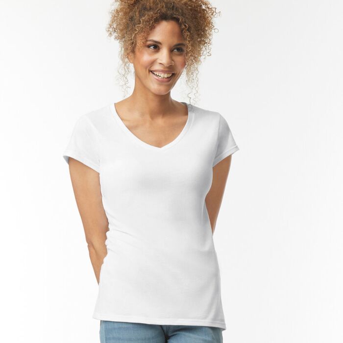 Softstyle® women's v-neck t-shirt Thumbnail